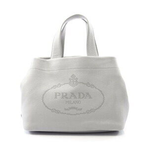 Prada VIT DAINO tote bag leather gray